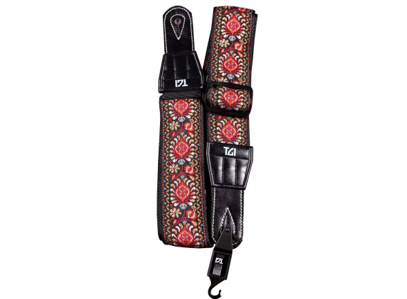 TGI Strap Woven Cotton Persian Stitch Red TGI Strap Woven Cotton Persian Stitch Red